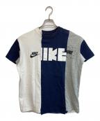 NIKE×sacaiナイキ×サカイ）の古着「再構築Tシャツ」｜ホワイト×ネイビー