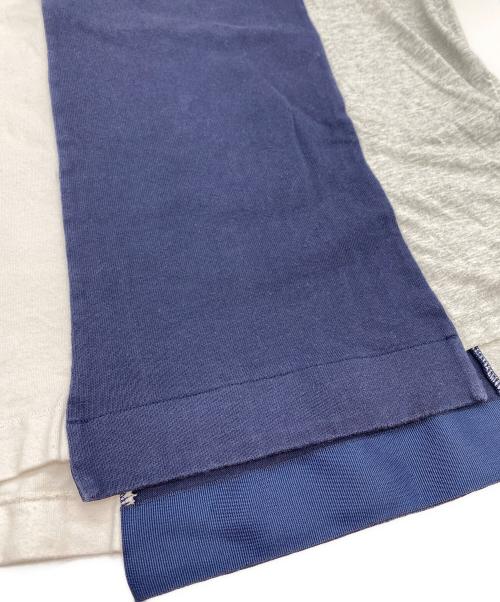 NIKE（ナイキ）NIKE (ナイキ) sacai (サカイ) 再構築Tシャツ ホワイト×ネイビー サイズ:SIZE Sの古着・服飾アイテム