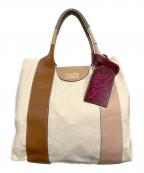 SEE BY CHLOEシーバイクロエ）の古着「レティシアトートバッグ」｜アイボリー×ブラウン