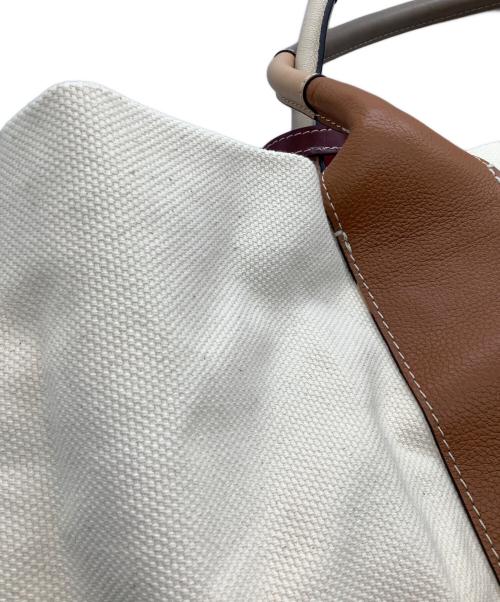 SEE BY CHLOE（シーバイクロエ）SEE BY CHLOE (シーバイクロエ) レティシアトートバッグ アイボリー×ブラウンの古着・服飾アイテム