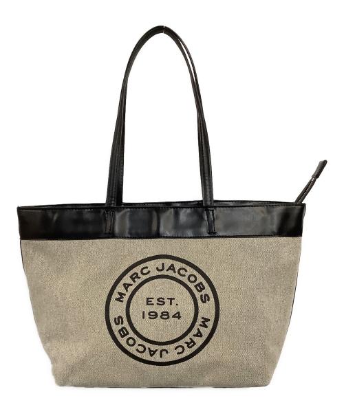 MARC JACOBS（マークジェイコブス）MARC JACOBS (マークジェイコブス) トートバッグ ブラック×ライトグレーの古着・服飾アイテム