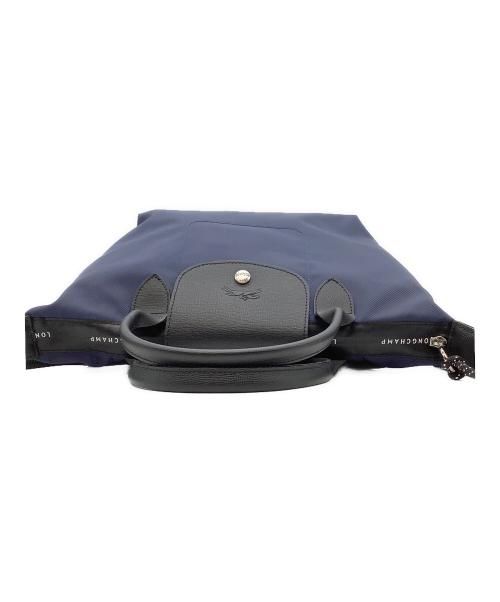 LONGCHAMP（ロンシャン）LONGCHAMP (ロンシャン) エナジートップハンドバッグ ブラック×ネイビーの古着・服飾アイテム