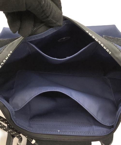 LONGCHAMP（ロンシャン）LONGCHAMP (ロンシャン) エナジートップハンドバッグ ブラック×ネイビーの古着・服飾アイテム
