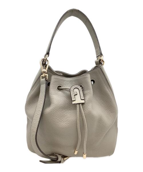 FURLA（フルラ）FURLA (フルラ) 2WAYバッグ　アテナ ライトグレーの古着・服飾アイテム