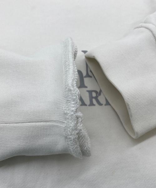 Maison Margiela（メゾンマルジェラ）Maison Margiela (メゾンマルジェラ) リフレクターロゴフーディ ホワイト サイズ:SIZE FR Mの古着・服飾アイテム