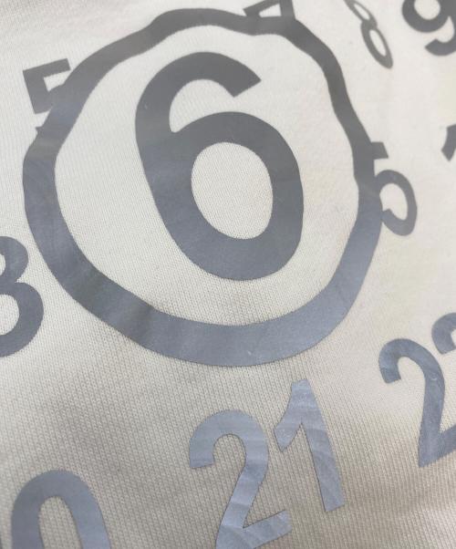 Maison Margiela（メゾンマルジェラ）Maison Margiela (メゾンマルジェラ) リフレクターロゴフーディ ホワイト サイズ:SIZE FR Mの古着・服飾アイテム