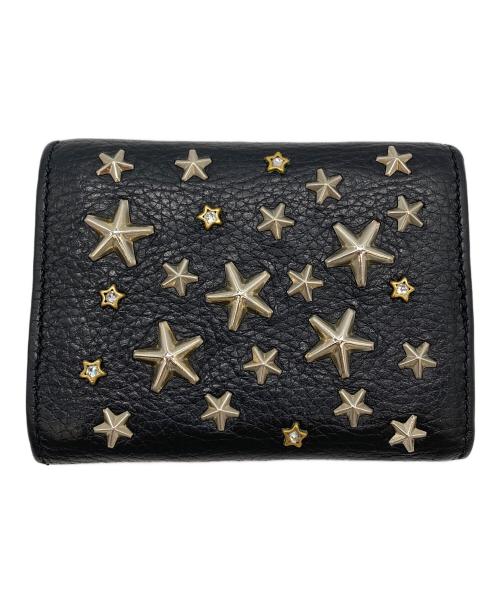 JIMMY CHOO（ジミーチュウ）JIMMY CHOO (ジミーチュウ) 2つ折り財布 ブラックの古着・服飾アイテム