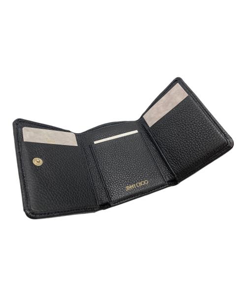 JIMMY CHOO（ジミーチュウ）JIMMY CHOO (ジミーチュウ) 2つ折り財布 ブラックの古着・服飾アイテム