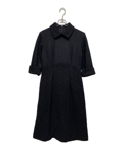 Sybilla（シビラ）Sybilla (シビラ) ウール ドッキングワンピース ブラック サイズ:SIZE Mの古着・服飾アイテム
