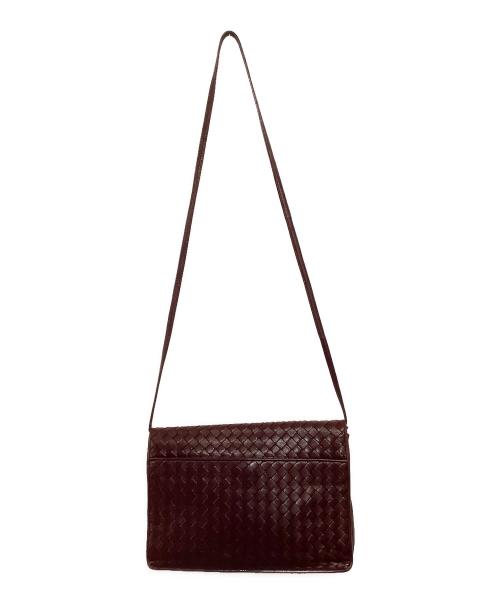 BOTTEGA VENETA（ボッテガベネタ）BOTTEGA VENETA (ボッテガベネタ) ショルダーバッグ ワインレッドの古着・服飾アイテム