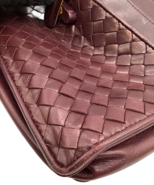 BOTTEGA VENETA（ボッテガベネタ）BOTTEGA VENETA (ボッテガベネタ) ショルダーバッグ ワインレッドの古着・服飾アイテム