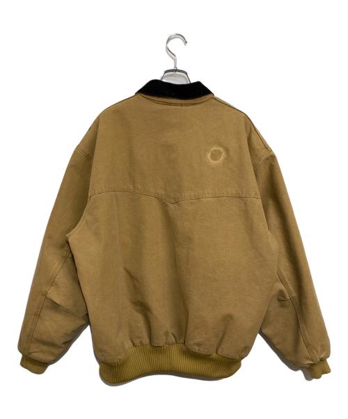 CarHartt（カーハート）CarHartt (カーハート) サンタフェジャケット　BATTLES Landscaping LLC ベージュ サイズ:2XLの古着・服飾アイテム