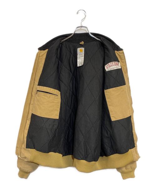CarHartt（カーハート）CarHartt (カーハート) サンタフェジャケット　BATTLES Landscaping LLC ベージュ サイズ:2XLの古着・服飾アイテム