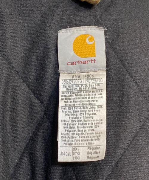 CarHartt（カーハート）CarHartt (カーハート) サンタフェジャケット　BATTLES Landscaping LLC ベージュ サイズ:2XLの古着・服飾アイテム