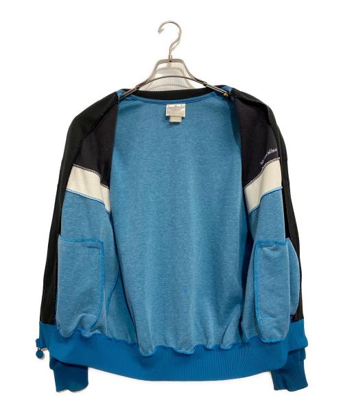 adidas（アディダス）adidas (アディダス) 80's ジャージトップ ブラック×ブルー サイズ:不明の古着・服飾アイテム