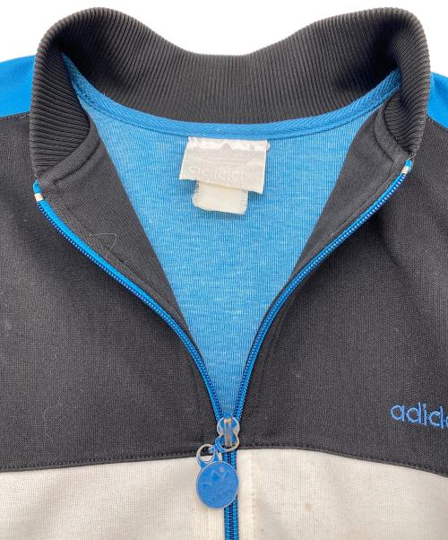 adidas（アディダス）adidas (アディダス) 80's ジャージトップ ブラック×ブルー サイズ:不明の古着・服飾アイテム