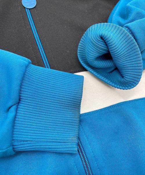 adidas（アディダス）adidas (アディダス) 80's ジャージトップ ブラック×ブルー サイズ:不明の古着・服飾アイテム