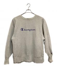 Champion REVERSE WEAVE（チャンピオン リバース ウィーブ）の古着「90’sクルーネックスウェットシャツ」｜グレー