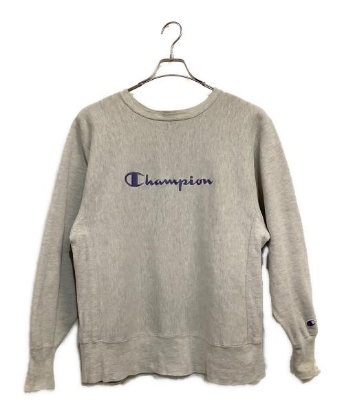 Champion REVERSE WEAVE（チャンピオン リバース ウィーブ）Champion REVERSE WEAVE (チャンピオン リバース ウィーブ) 90’sクルーネックスウェットシャツ グレー サイズ:SIZE Lの古着・服飾アイテム