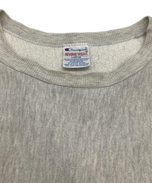 Champion REVERSE WEAVE（チャンピオン リバース ウィーブ）Champion REVERSE WEAVE (チャンピオン リバース ウィーブ) 90’sクルーネックスウェットシャツ グレー サイズ:SIZE Lの古着・服飾アイテム
