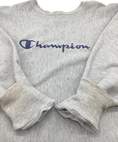 Champion REVERSE WEAVE（チャンピオン リバース ウィーブ）Champion REVERSE WEAVE (チャンピオン リバース ウィーブ) 90’sクルーネックスウェットシャツ グレー サイズ:SIZE Lの古着・服飾アイテム
