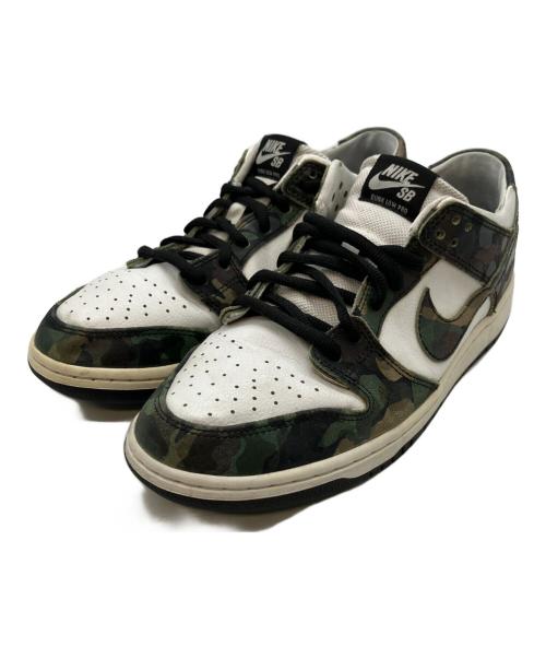NIKE SB（ナイキエスビー）NIKE SB (ナイキエスビー) Dunk Low Pro ホワイト×グリーン サイズ:28㎝の古着・服飾アイテム