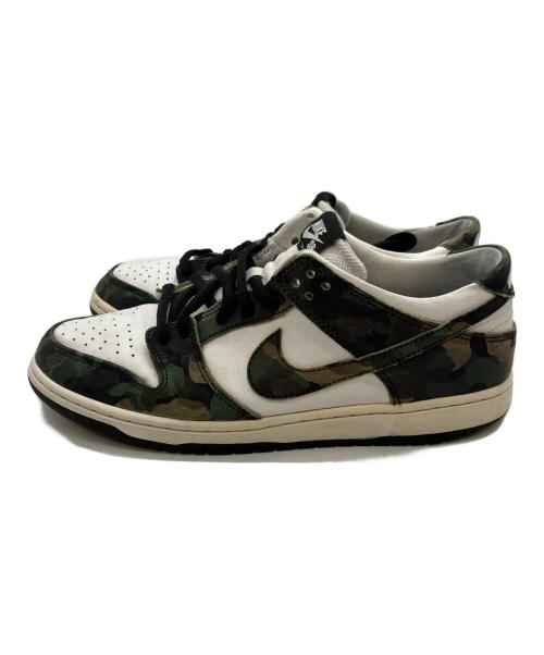 NIKE SB（ナイキエスビー）NIKE SB (ナイキエスビー) Dunk Low Pro ホワイト×グリーン サイズ:28㎝の古着・服飾アイテム