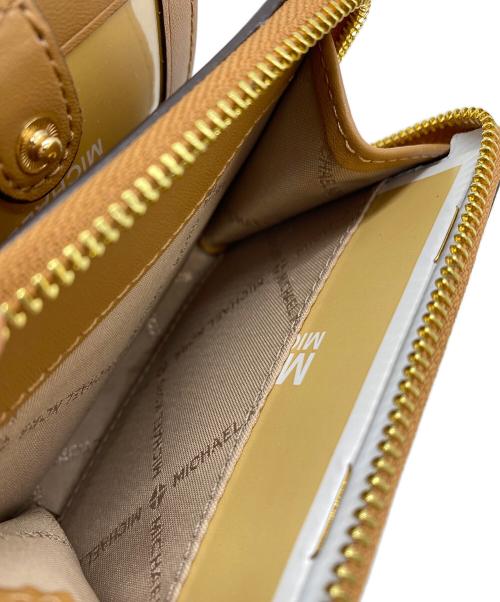 MICHAEL KORS（マイケル・コース）MICHAEL KORS (マイケル・コース) 2つ折り財布 キャメルの古着・服飾アイテム