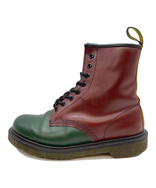 Dr.Martens（ドクターマーチン）Dr.Martens (ドクターマーチン) 1460 8ホール ブーツ バーガンディ×グリーン サイズ:SIZE UK5の古着・服飾アイテム