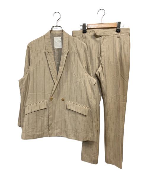 whowhat（フーワット）whowhat (フーワット) ダブルブレストスーツ ベージュ サイズ:SIZE Sの古着・服飾アイテム
