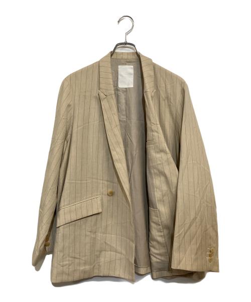 whowhat（フーワット）whowhat (フーワット) ダブルブレストスーツ ベージュ サイズ:SIZE Sの古着・服飾アイテム
