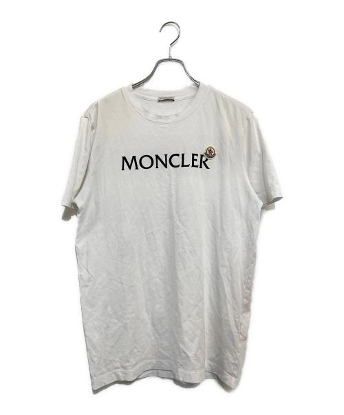 MONCLER（モンクレール）MONCLER (モンクレール) 半袖Tシャツ ホワイト サイズ:SIZE Lの古着・服飾アイテム