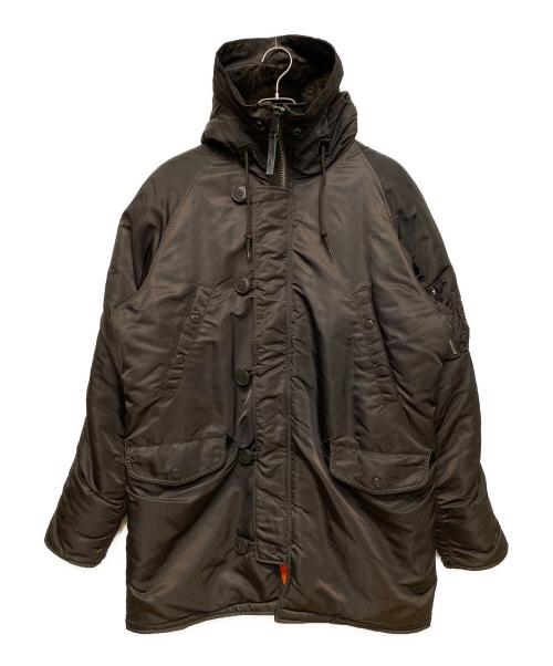 ALPHA（アルファ）ALPHA (アルファ) N-3Bタイプコート ダークブラウン サイズ:SIZE US Lの古着・服飾アイテム