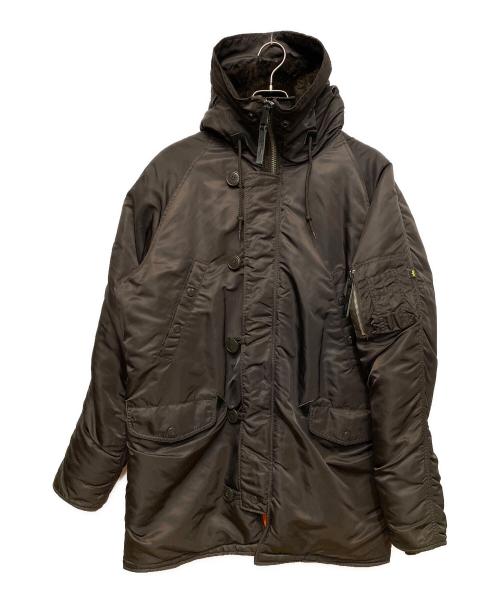 ALPHA（アルファ）ALPHA (アルファ) N-3Bタイプコート ダークブラウン サイズ:SIZE US Lの古着・服飾アイテム