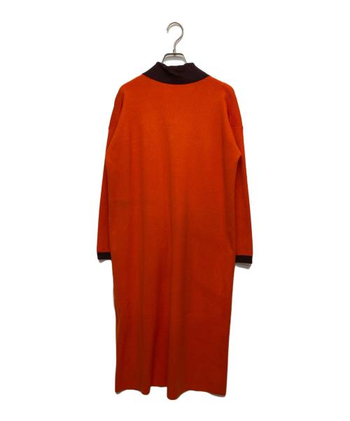 Diagram（ダイアグラム）Diagram (ダイアグラム) 22AW バイカラー襟付ニットワンピース オレンジ サイズ:SIZE 36 未使用品の古着・服飾アイテム