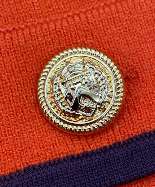 Diagram（ダイアグラム）Diagram (ダイアグラム) 22AW バイカラー襟付ニットワンピース オレンジ サイズ:SIZE 36 未使用品の古着・服飾アイテム