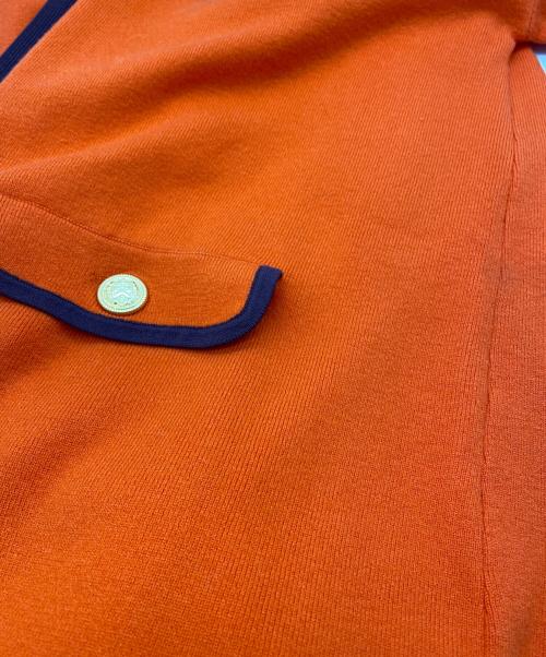 Diagram（ダイアグラム）Diagram (ダイアグラム) 22AW バイカラー襟付ニットワンピース オレンジ サイズ:SIZE 36 未使用品の古着・服飾アイテム