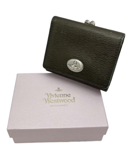 Vivienne Westwood（ヴィヴィアンウエストウッド）Vivienne Westwood (ヴィヴィアンウエストウッド) がま口財布 カーキグリーンの古着・服飾アイテム