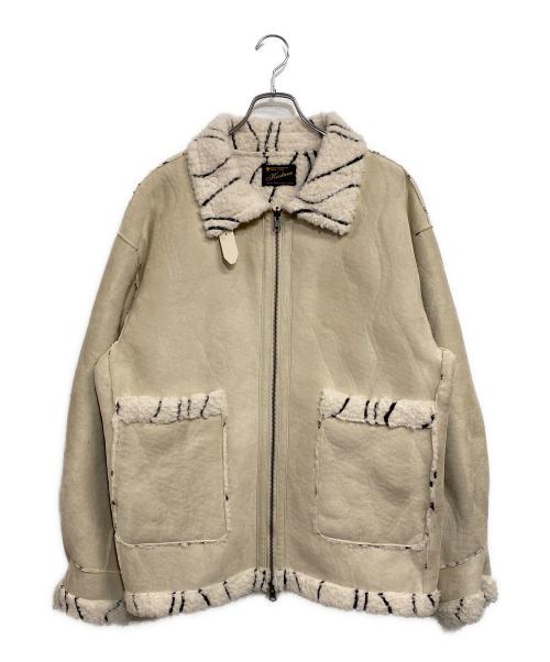 KASTANE（カスタネ）KASTANE (カスタネ) ウェーブボアフライトジャケット ベージュ サイズ:SIZE Freeの古着・服飾アイテム