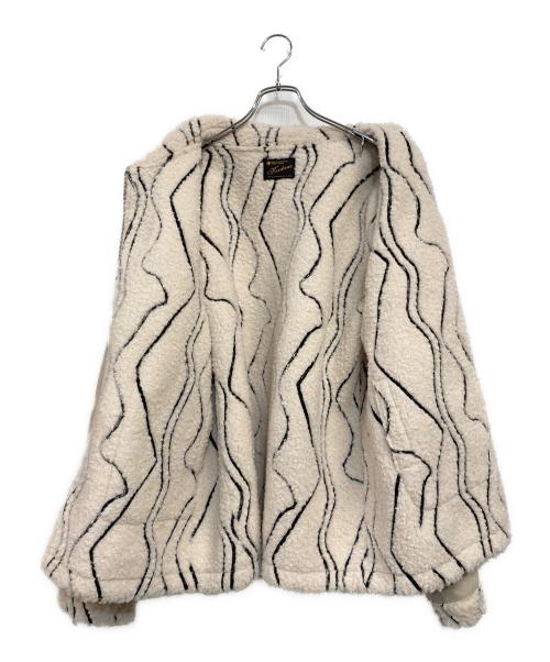 KASTANE（カスタネ）KASTANE (カスタネ) ウェーブボアフライトジャケット ベージュ サイズ:SIZE Freeの古着・服飾アイテム