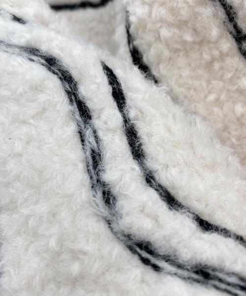 KASTANE（カスタネ）KASTANE (カスタネ) ウェーブボアフライトジャケット ベージュ サイズ:SIZE Freeの古着・服飾アイテム