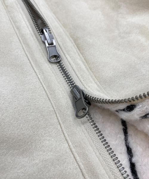 KASTANE（カスタネ）KASTANE (カスタネ) ウェーブボアフライトジャケット ベージュ サイズ:SIZE Freeの古着・服飾アイテム