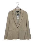 INDIVIインディヴィ）の古着「合繊テーラードジャケット」｜ベージュ