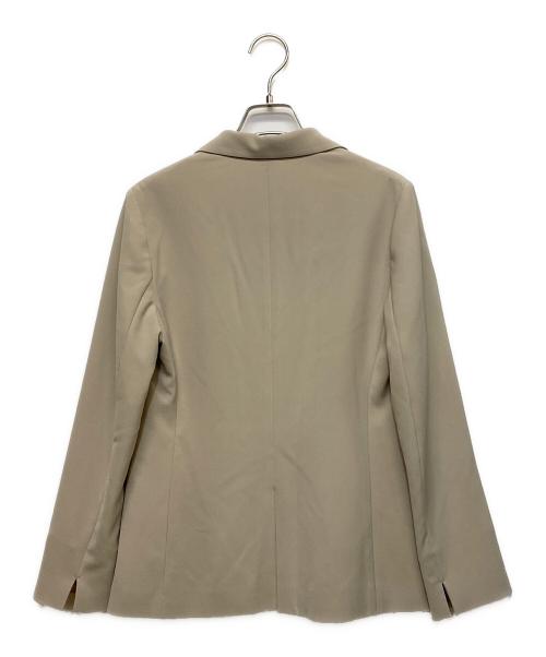 INDIVI（インディヴィ）INDIVI (インディヴィ) 合繊テーラードジャケット ベージュ サイズ:SIZE 38 未使用品の古着・服飾アイテム