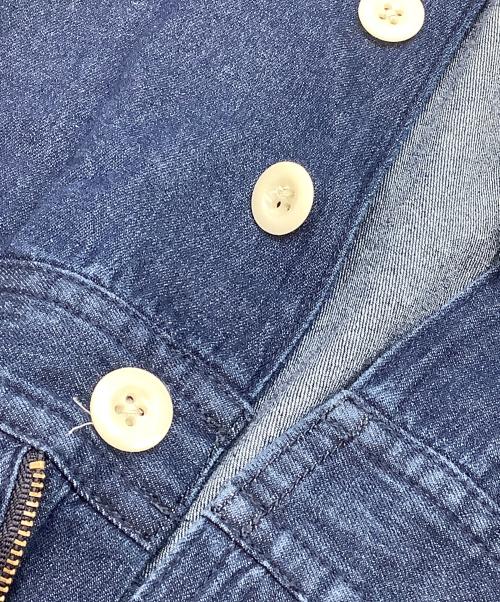 BEAMS BOY（ビームスボーイ）BEAMS BOY (ビームスボーイ) 24AW デニム ミリタリー オールインワン インディゴ サイズ:SIZE Freeの古着・服飾アイテム