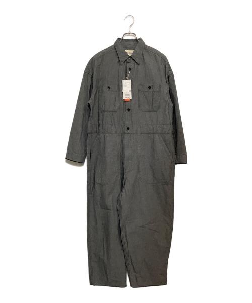 BEAMS BOY（ビームスボーイ）BEAMS BOY (ビームスボーイ) 25SS シャンブレー ステンシル オールインワン グレー サイズ:SIZE Free 未使用品の古着・服飾アイテム