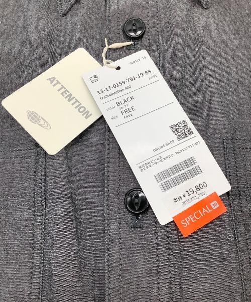 BEAMS BOY（ビームスボーイ）BEAMS BOY (ビームスボーイ) 25SS シャンブレー ステンシル オールインワン グレー サイズ:SIZE Free 未使用品の古着・服飾アイテム