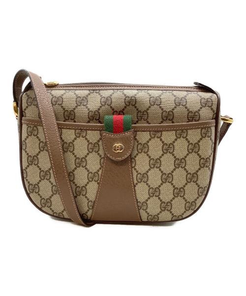GUCCI（グッチ）GUCCI (グッチ) ショルダーバッグ　オールドグッチ ブラウンの古着・服飾アイテム