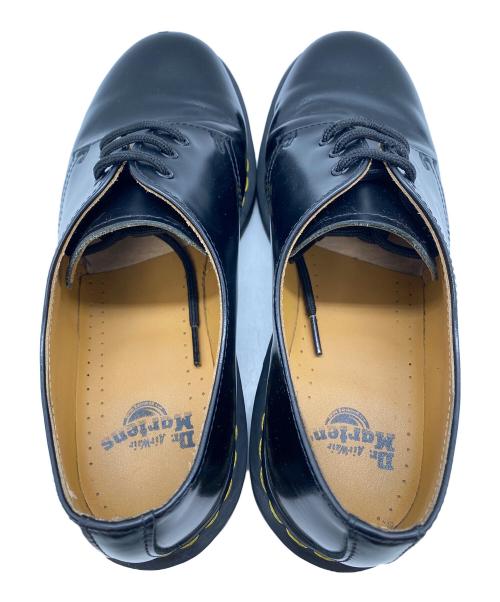 Dr.Martens（ドクターマーチン）Dr.Martens (ドクターマーチン) 3ホールシューズ ブラック×イエローステッチ サイズ:SIZE UK8の古着・服飾アイテム