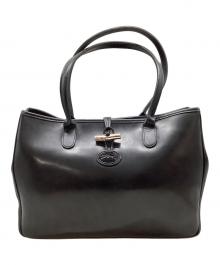 LONGCHAMP（ロンシャン）の古着「トートバッグ」｜ブラック